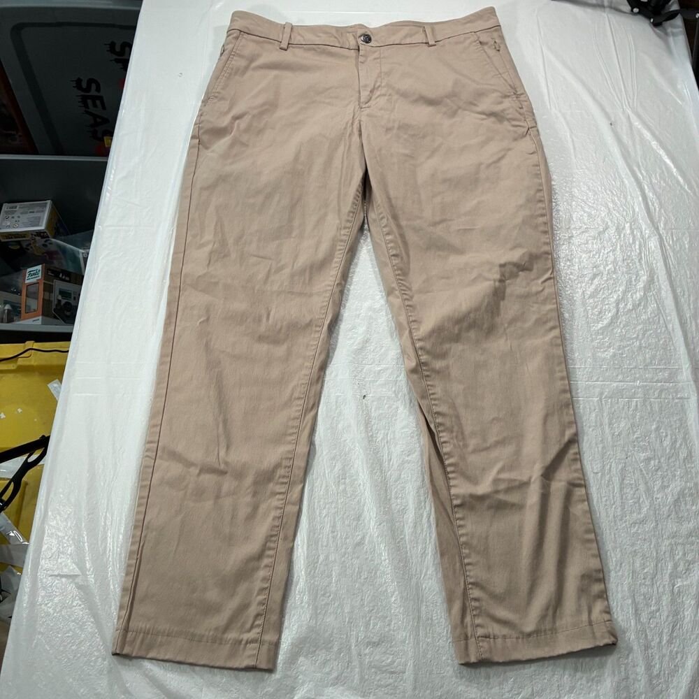 Bird Dogs Pants Men's 36x34 (36x30) Khaki Chino Golf Athletic Performance